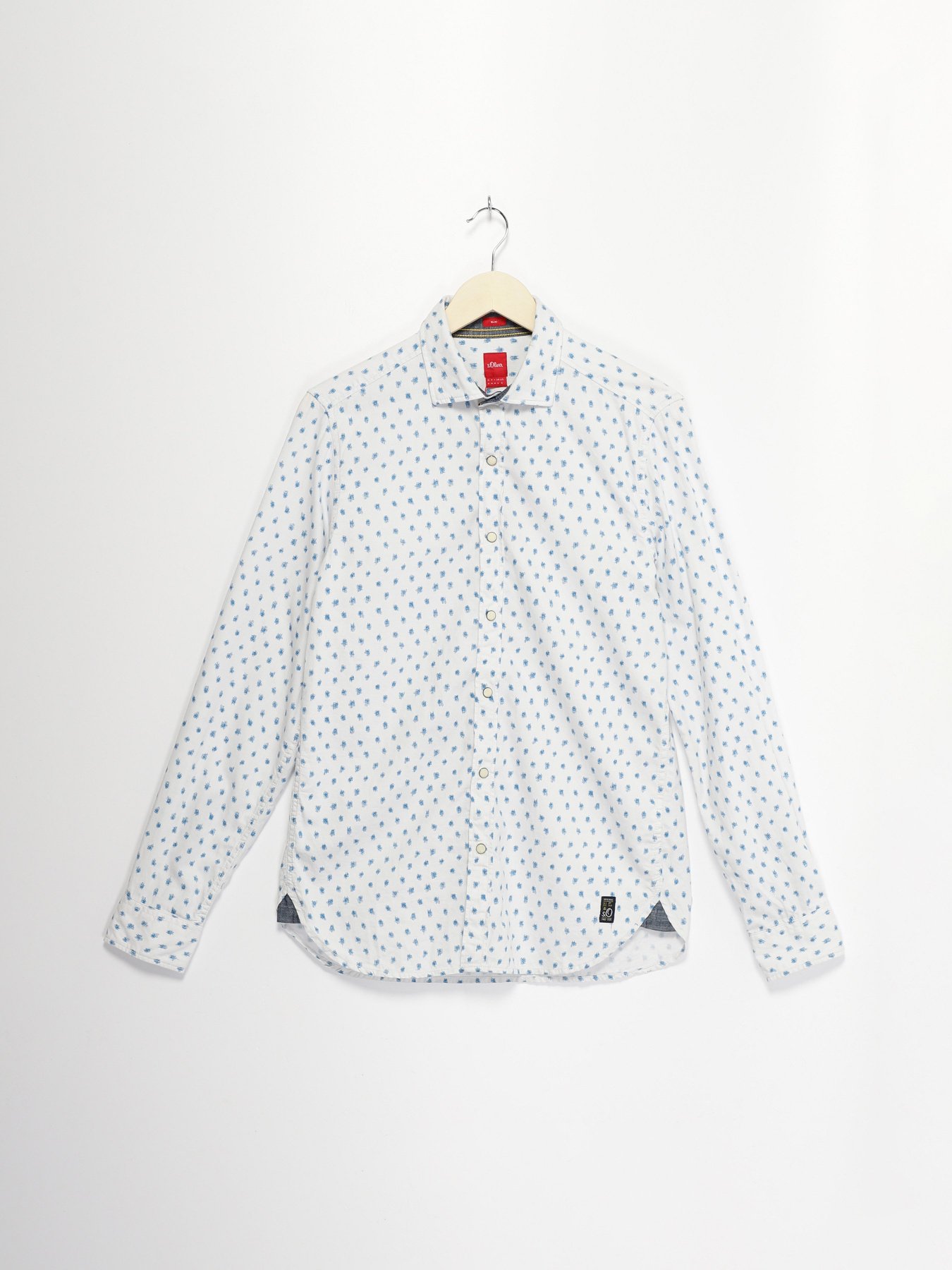 Сорочка S.Oliver модель 13708212360_білий комб. Фото