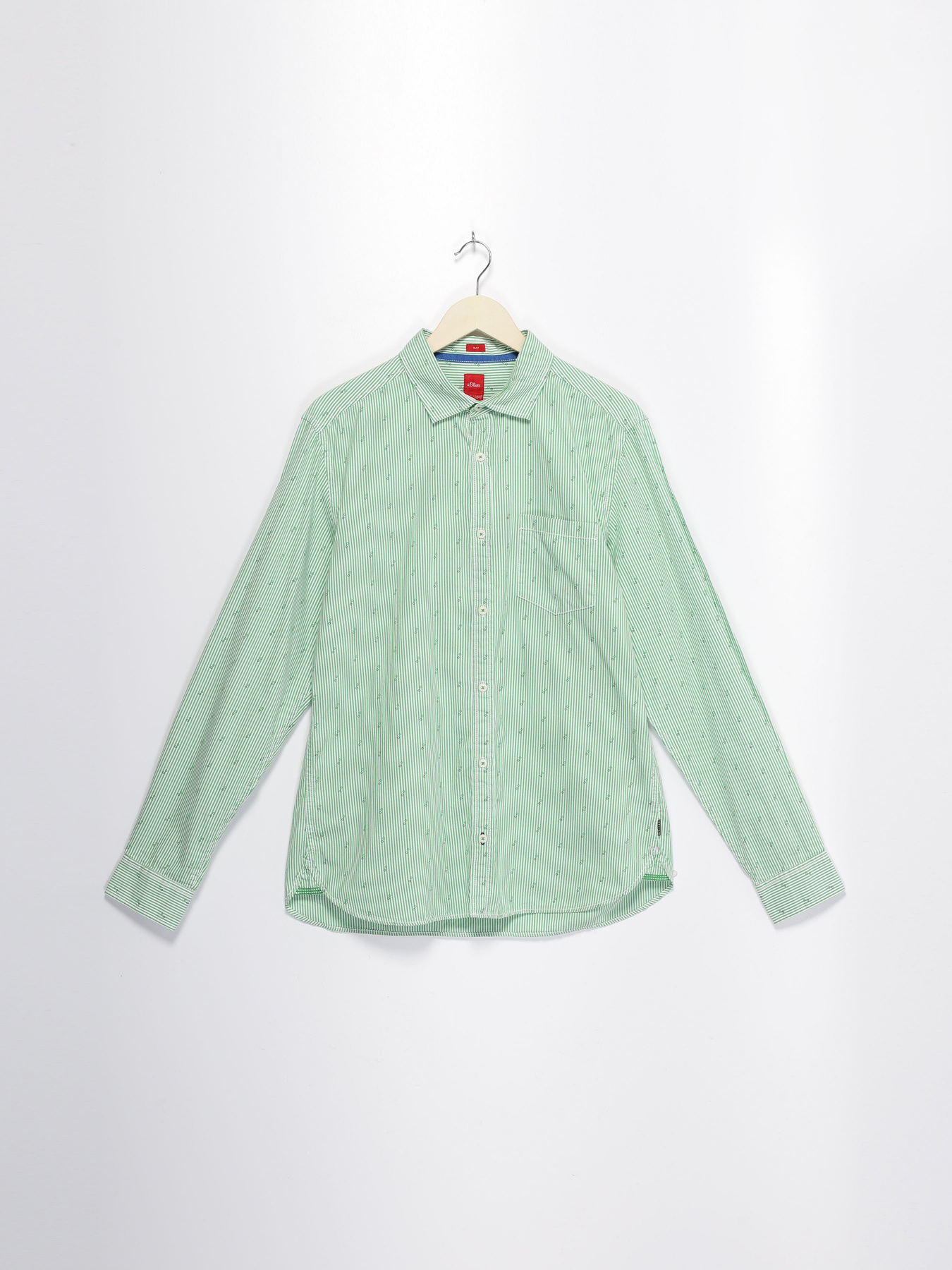 Сорочка повсякденна S.Oliver модель 13801214022_с.зелений комб. Фото