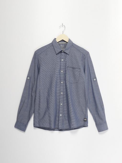 Рубашка S.Oliver модель 13808213571_с.синій комб. Фото