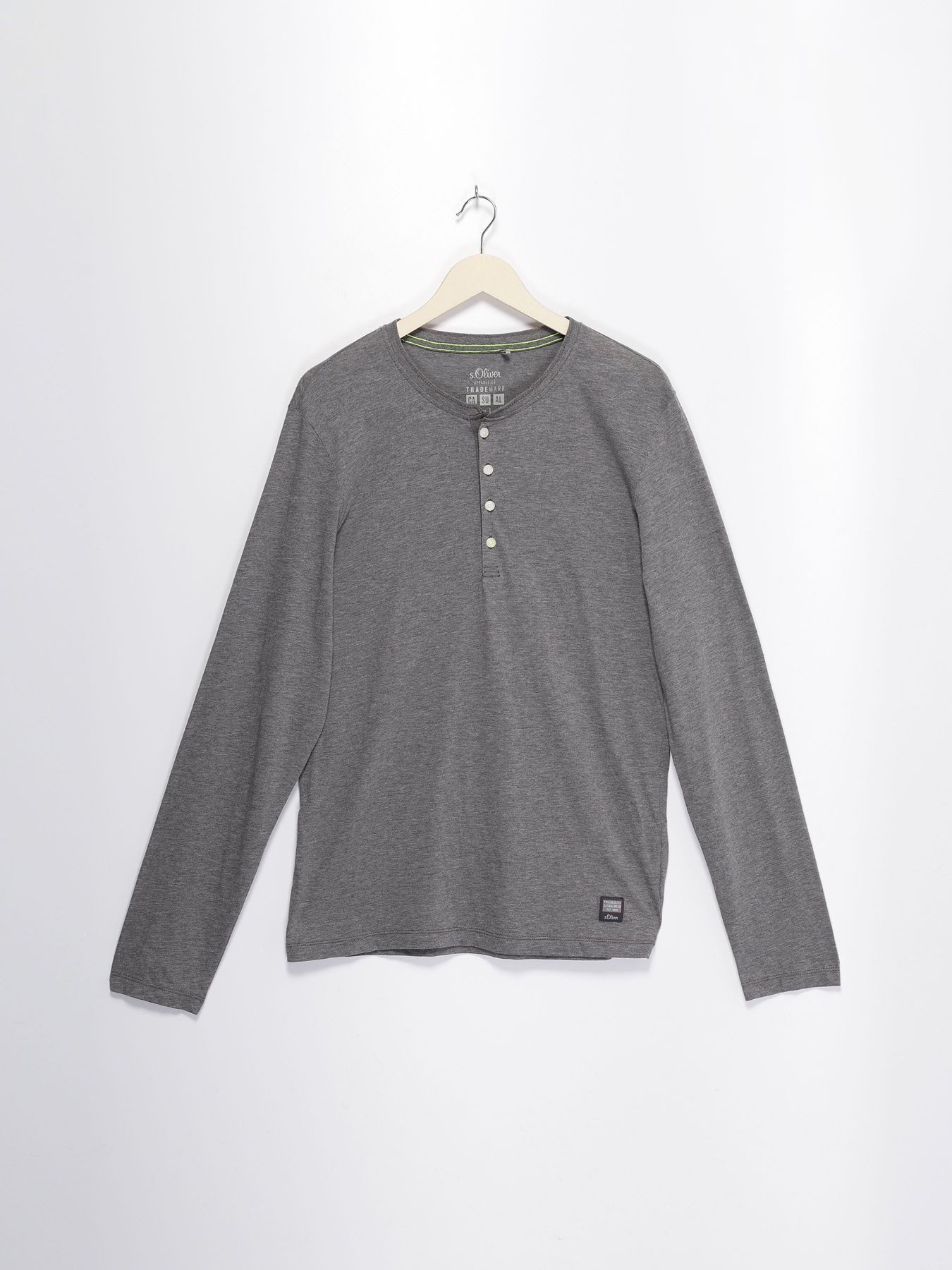 Лонгслів S.Oliver модель 13808316340_сірий Фото