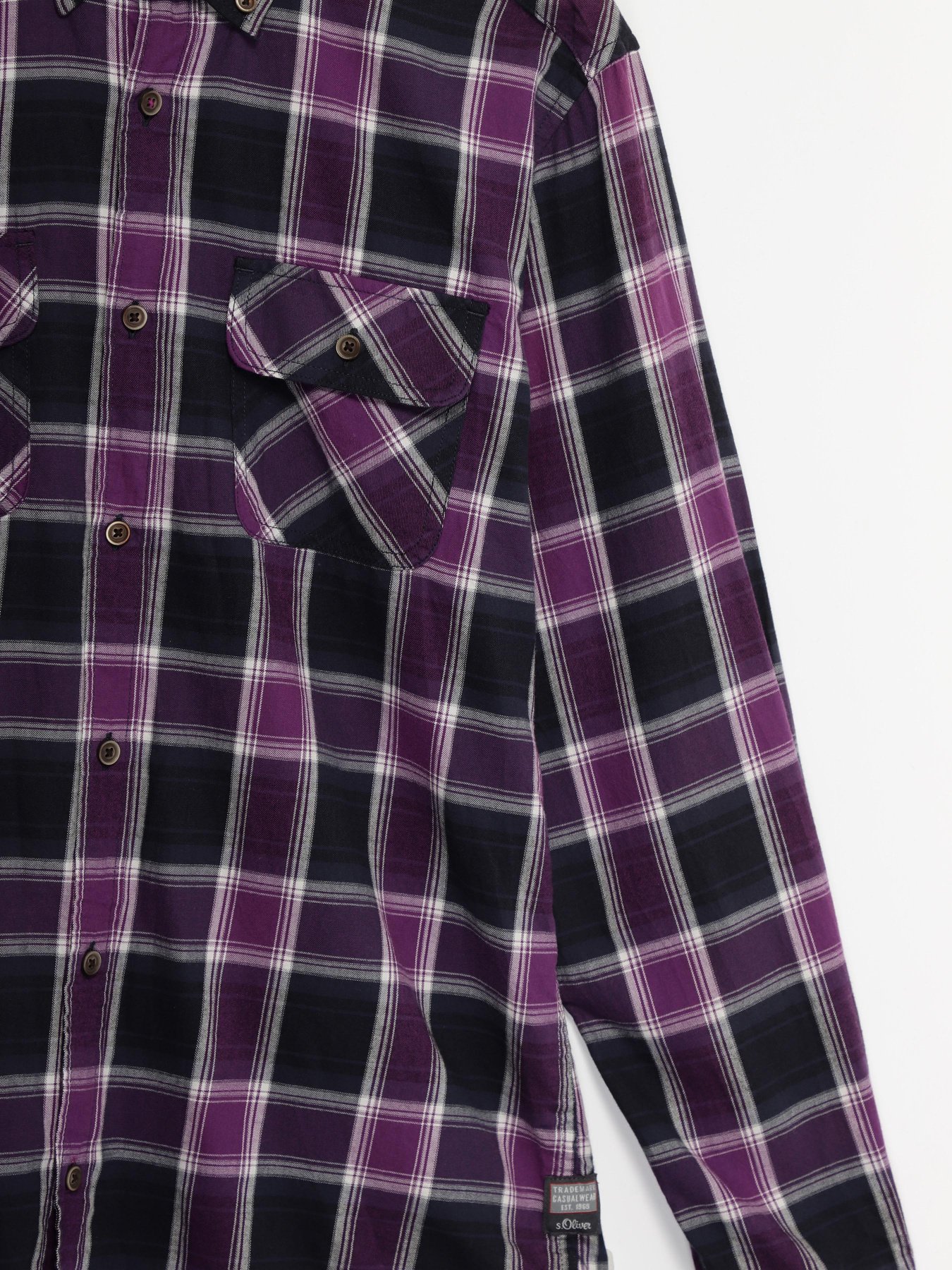 Сорочка S.Oliver модель 13809213541_фіолетовий комб. Фото
