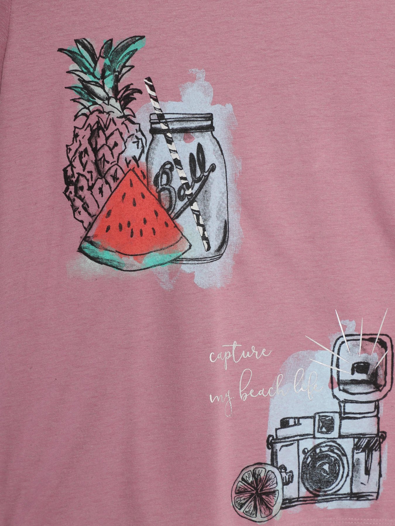 Футболка S.Oliver модель 14705325276_рожевий комб. Футболка S.Oliver модель 14705325276_рожевий комб. Фото