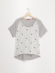 Футболка S.Oliver модель 14707326644_сірий комб. Фото