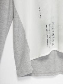 Лонгслив S.Oliver модель 14711315952_сірий з білим Фото