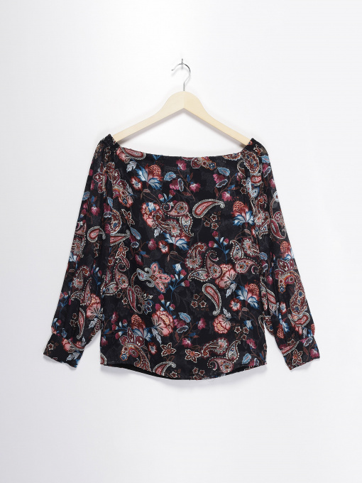 Блуза S.Oliver модель 14807112164_чорний комб. Фото