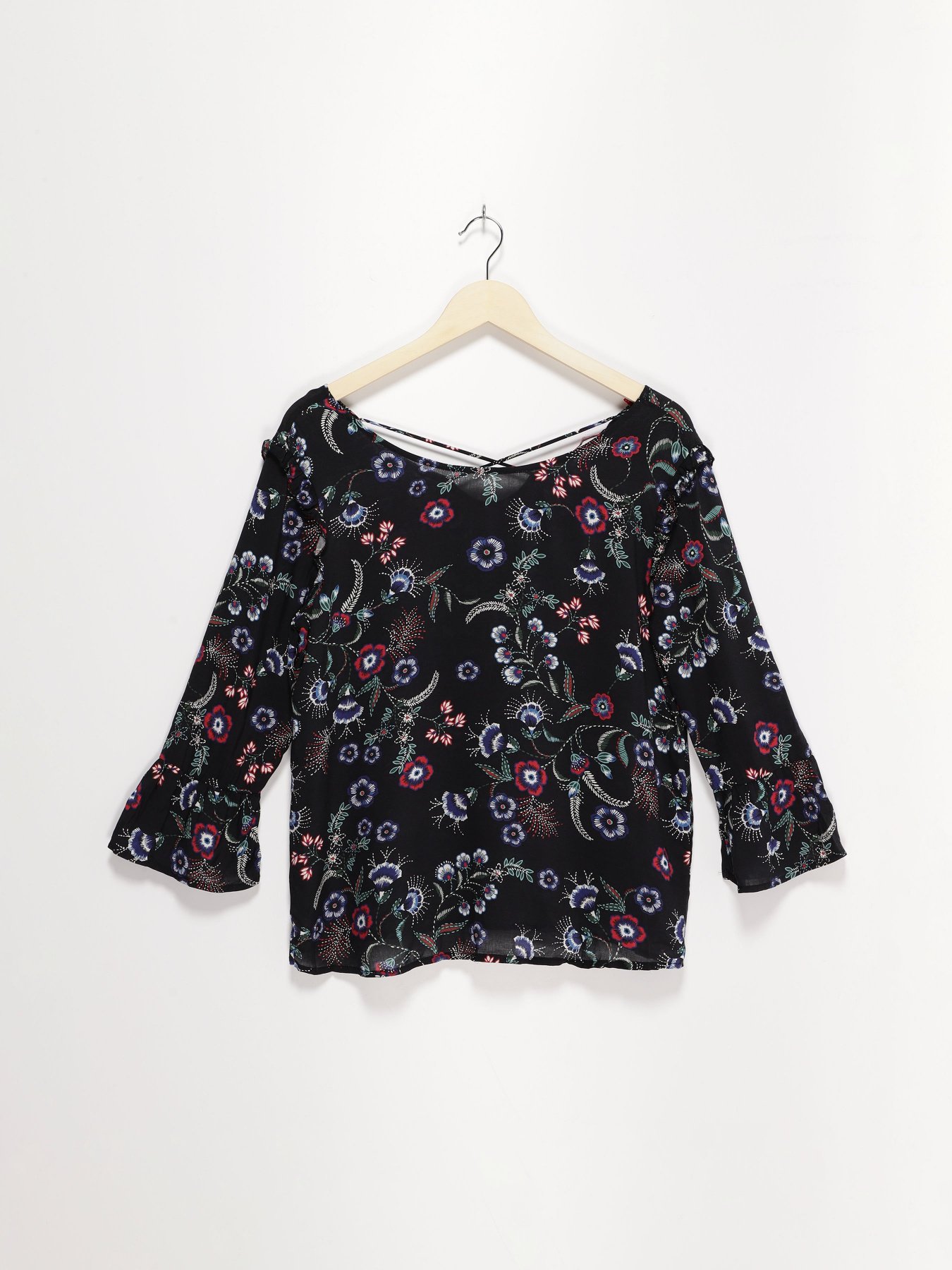 Блуза S.Oliver модель 14807193611_чорний комб. Блуза S.Oliver модель 14807193611_чорний комб. Фото