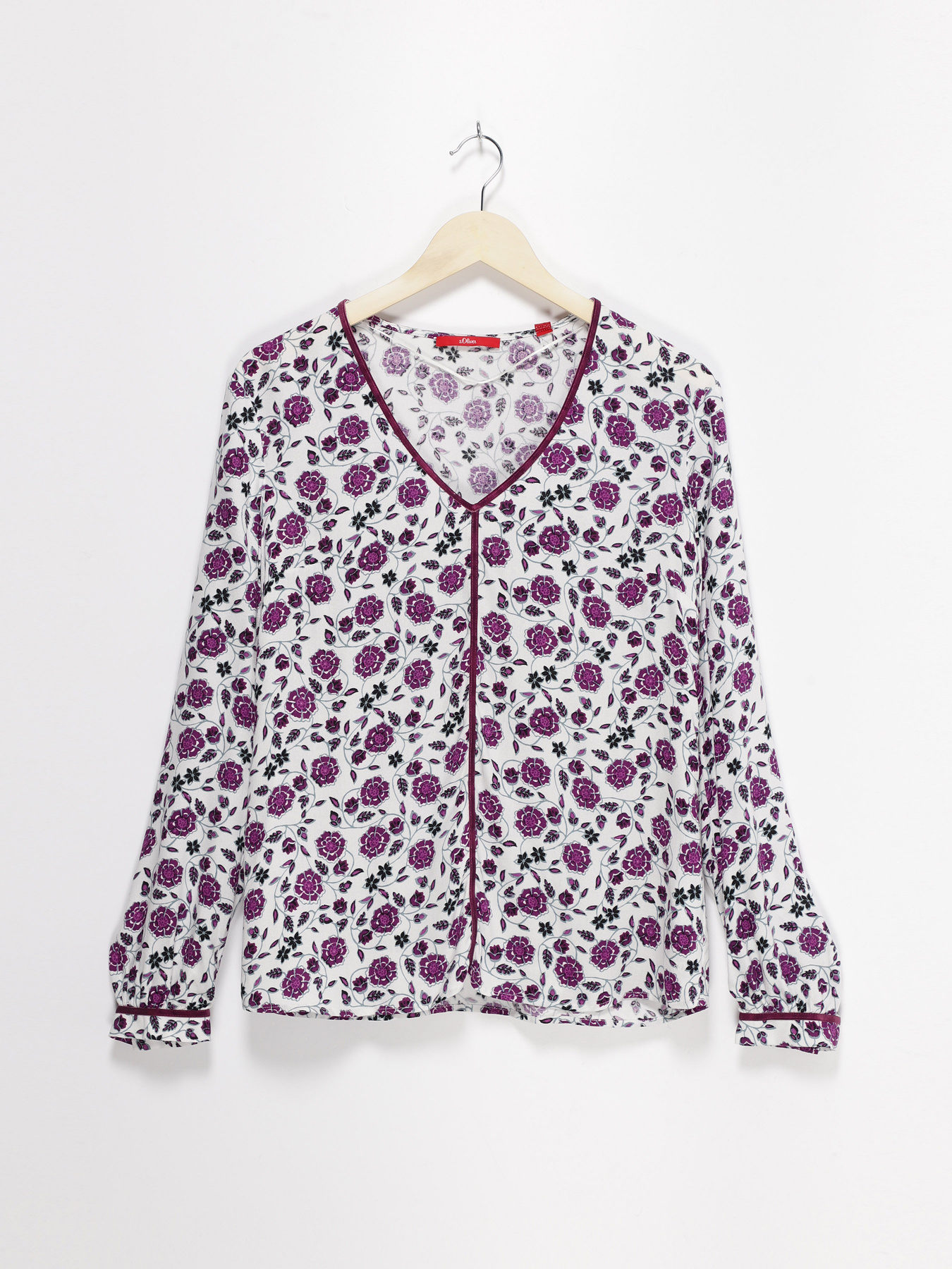 Блуза S.Oliver модель 14808118990_білий комб. Фото