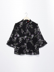 Блуза S.Oliver модель 14808192588_чорний комб. Фото