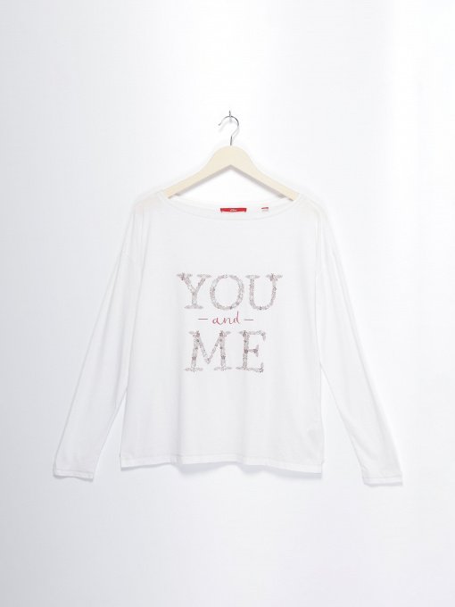 Лонгслив S.Oliver модель 14808316512_білий Фото