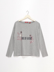 Лонгслив S.Oliver модель 14808316512_сірий Фото