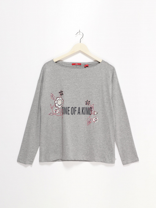 Лонгслив S.Oliver модель 14808316512_сірий Фото