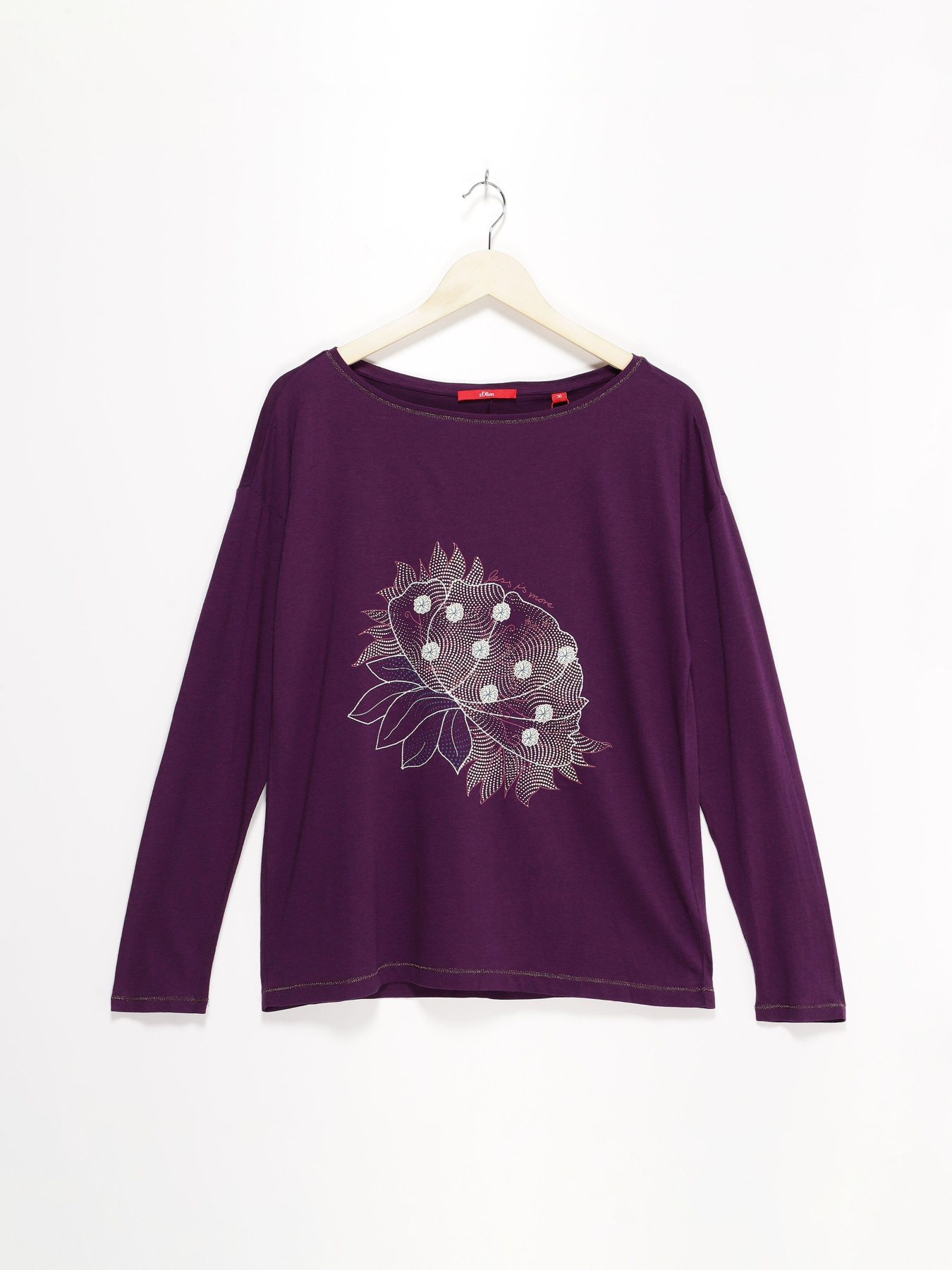 Лонгслив S.Oliver модель 14808316512_фіолетовий Лонгслив S.Oliver модель 14808316512_фіолетовий Фото