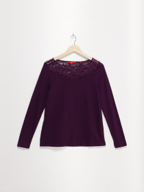 Лонгслив S.Oliver модель 14808316513_фіолетовий Лонгслив S.Oliver модель 14808316513_фіолетовий Фото