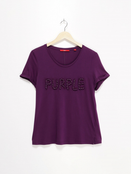 Футболка S.Oliver модель 14808323463_фіолетовий комб. Фото