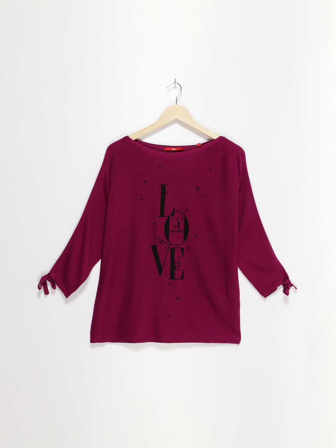 Джемпер S.Oliver модель 14808614646_фіолетовий з чорним Фото