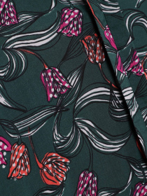 Блуза S.Oliver модель 14809112063_т.зелений комб. Фото