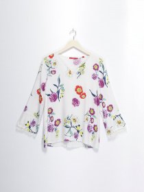 Блуза S.Oliver модель 14809192593_білий комб. Фото