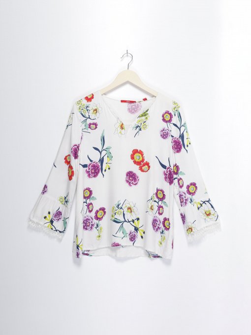 Блуза S.Oliver модель 14809192593_білий комб. Фото