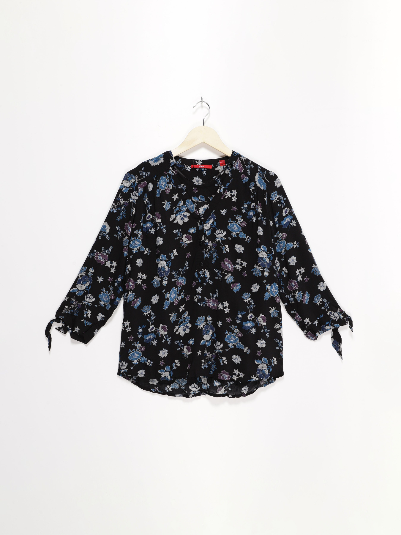 Блуза S.Oliver модель 14811192610_чорний комб. Фото