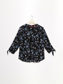 Блуза S.Oliver модель 14811192610_чорний комб. Фото