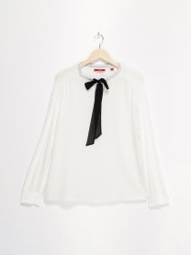 Блуза S.Oliver модель 14811316471_білий з чорним Фото