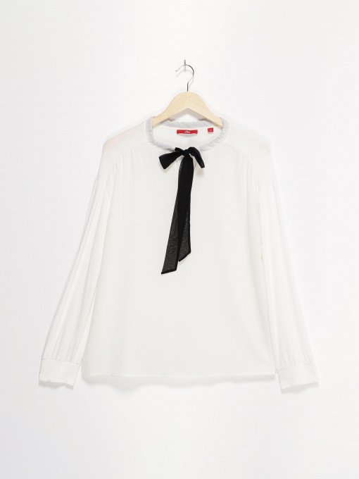 Блуза S.Oliver модель 14811316471_білий з чорним Фото