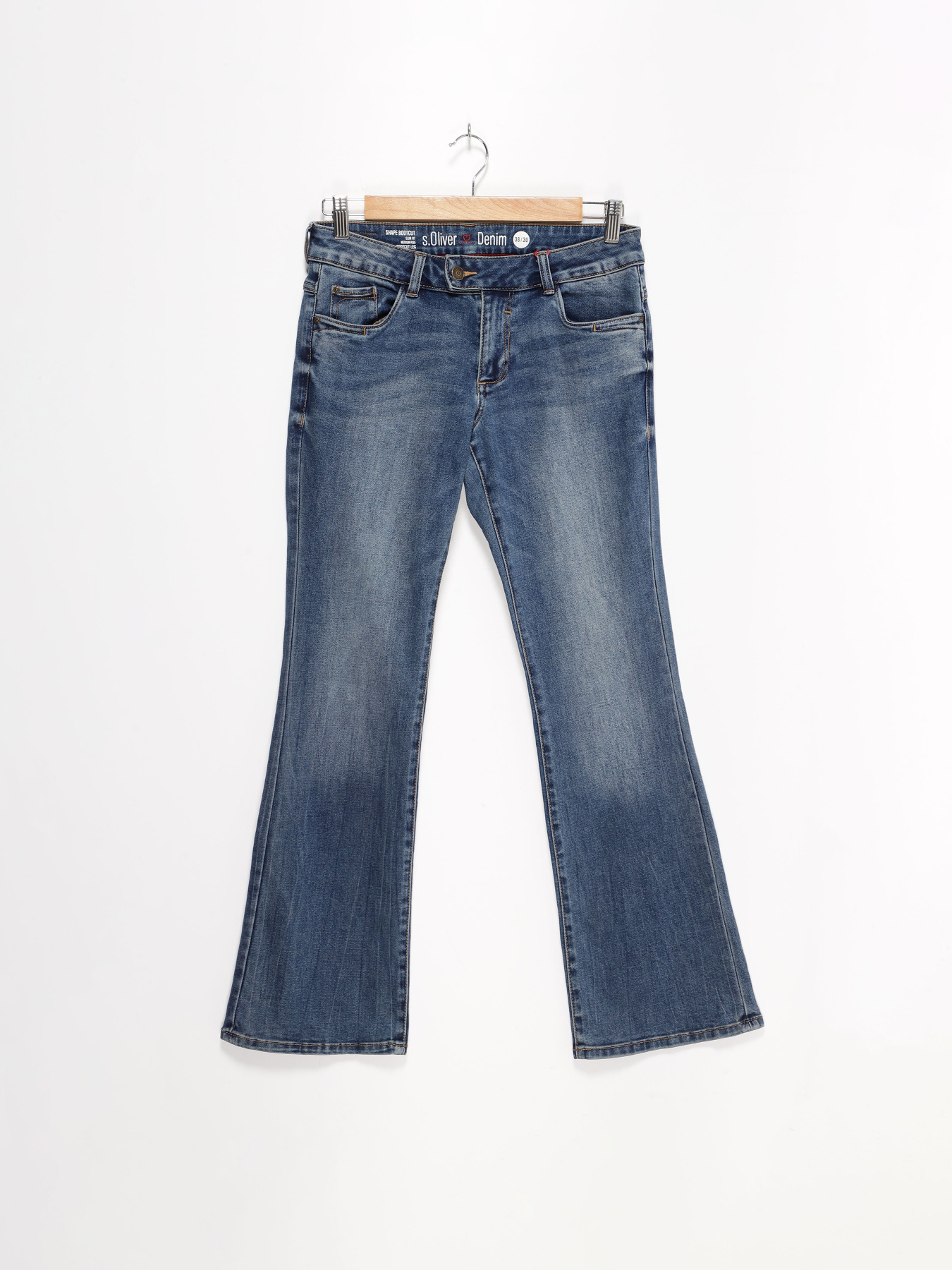 Прямые джинсы S.Oliver модель 14812715378_синій Прямые джинсы S.Oliver модель 14812715378_синій Фото
