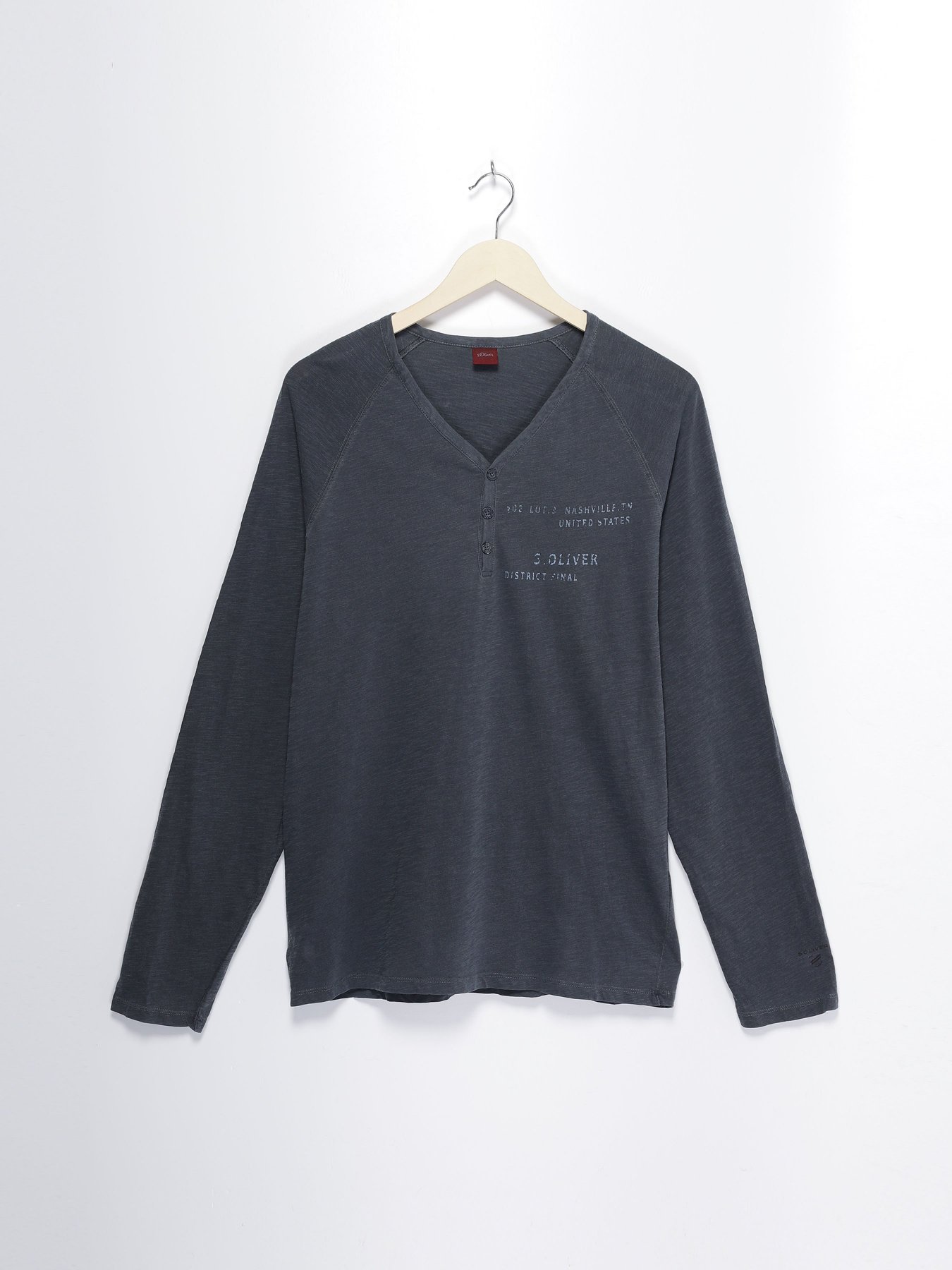 Лонгслив S.Oliver модель 20709316360_т.сірий Фото