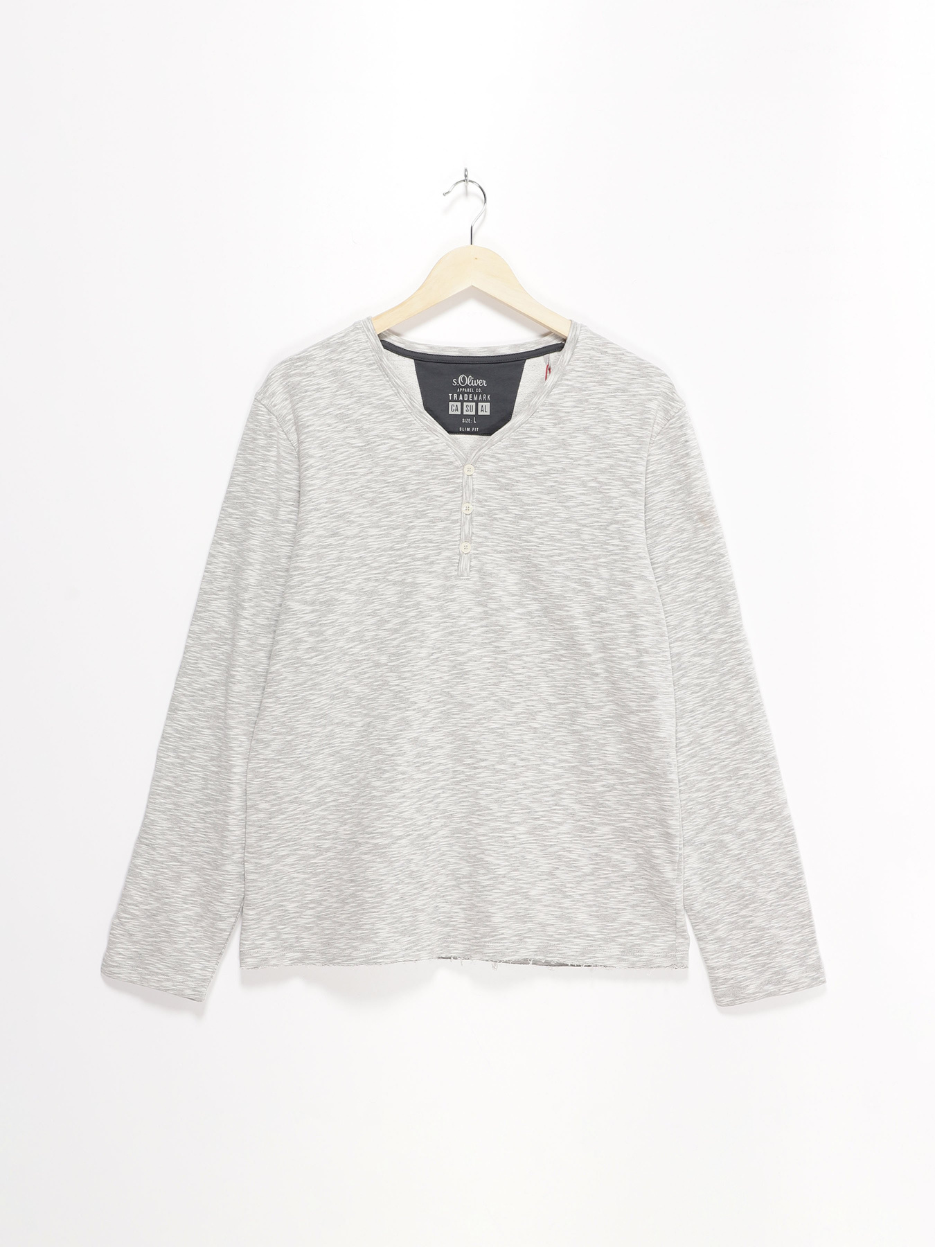 Лонгслив S.Oliver модель 20712318011_с.сірий комб. Фото