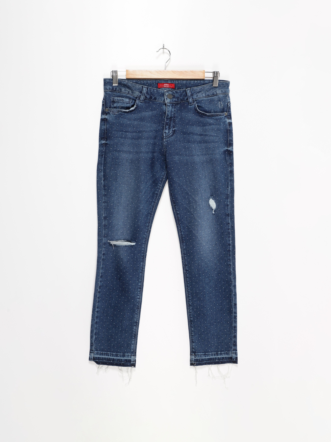 Прямые джинсы S.Oliver модель 21707724613_т.синій комб. Фото