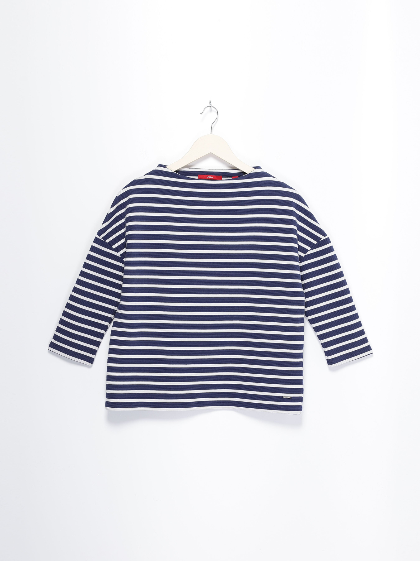 Лонгслів S.Oliver модель 21708414427_т.синій з білим Фото