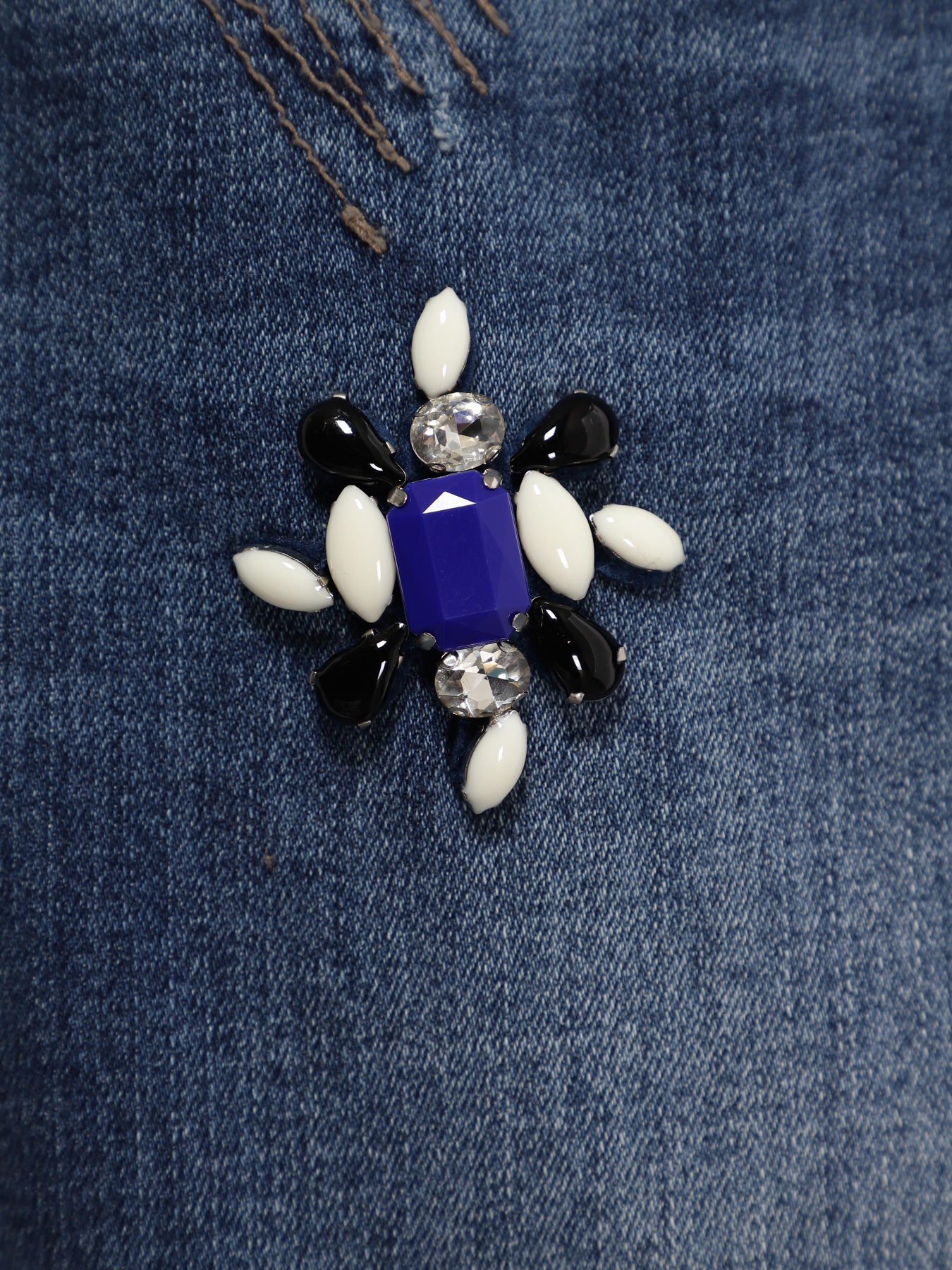 Прямые джинсы S.Oliver модель 21709714688_синій комб. Фото