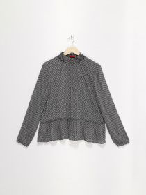 Блуза S.Oliver модель 21710112129_чорний з білим Блуза S.Oliver модель 21710112129_чорний з білим Фото