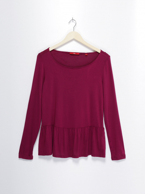 Лонгслив S.Oliver модель 21710316246_т.рожевий Фото