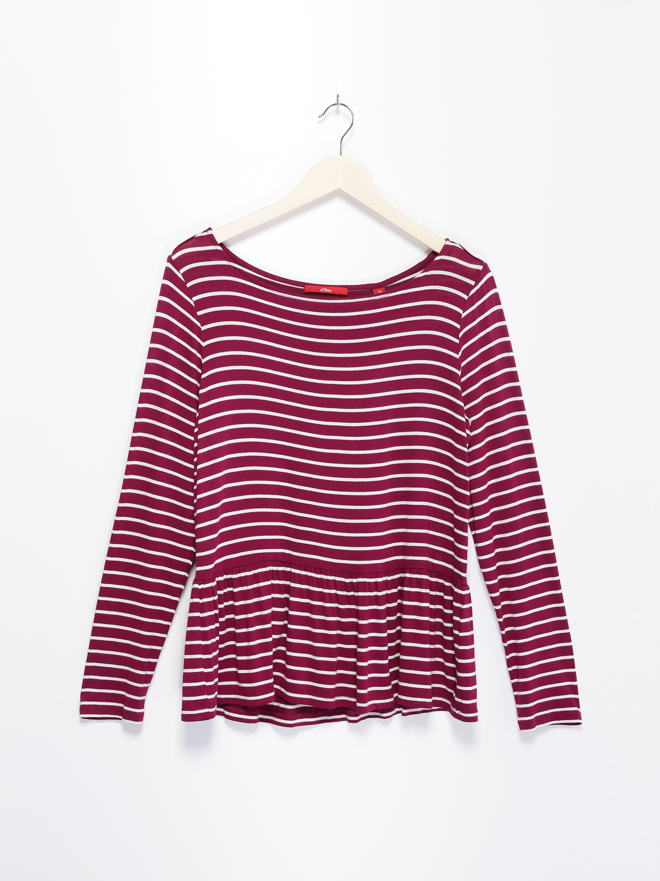 Лонгслив S.Oliver модель 21710316246_т.рожевий комб. Фото