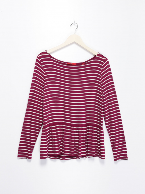 Лонгслив S.Oliver модель 21710316246_т.рожевий комб. Фото