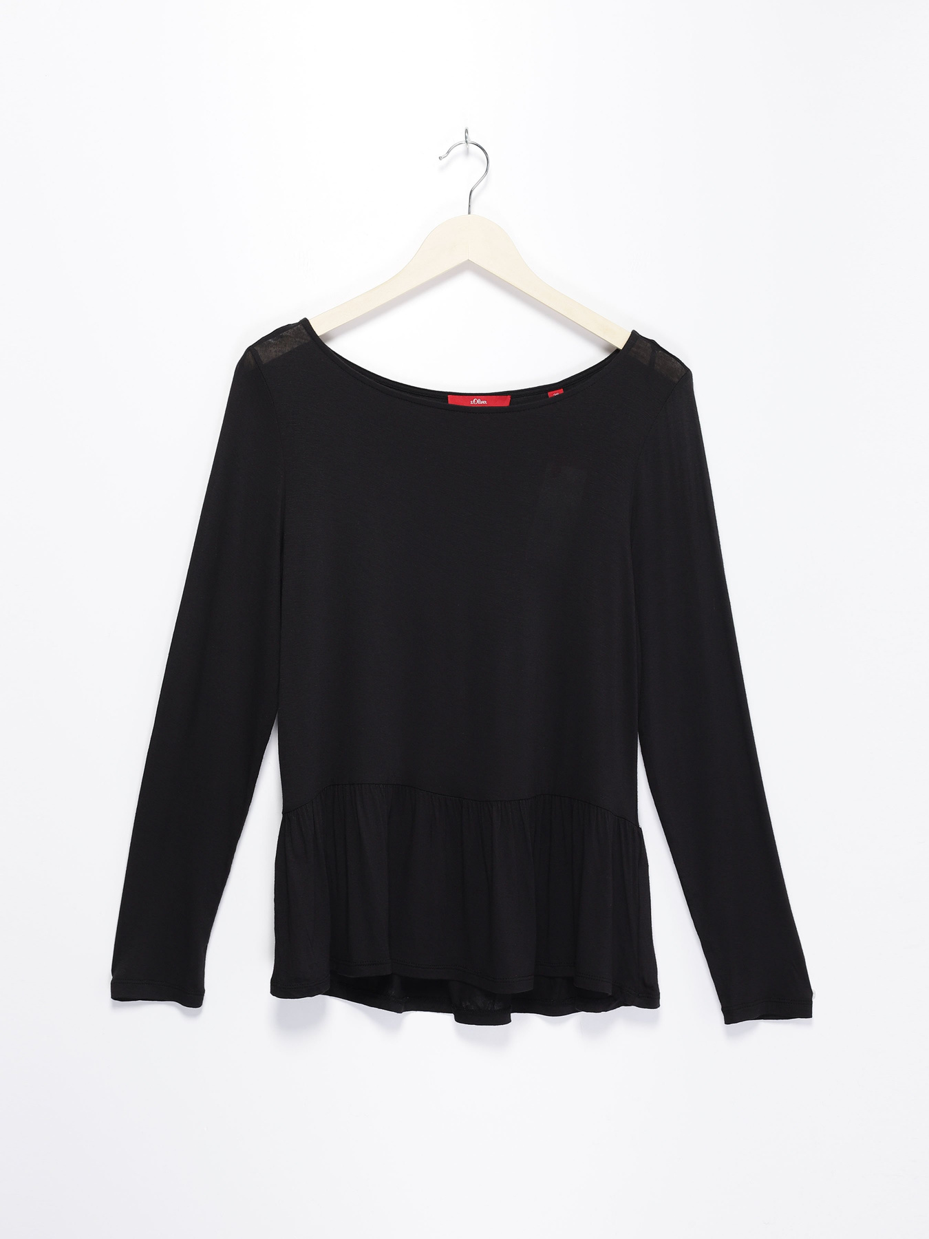 Лонгслив S.Oliver модель 21710316246_чорний Лонгслив S.Oliver модель 21710316246_чорний Фото