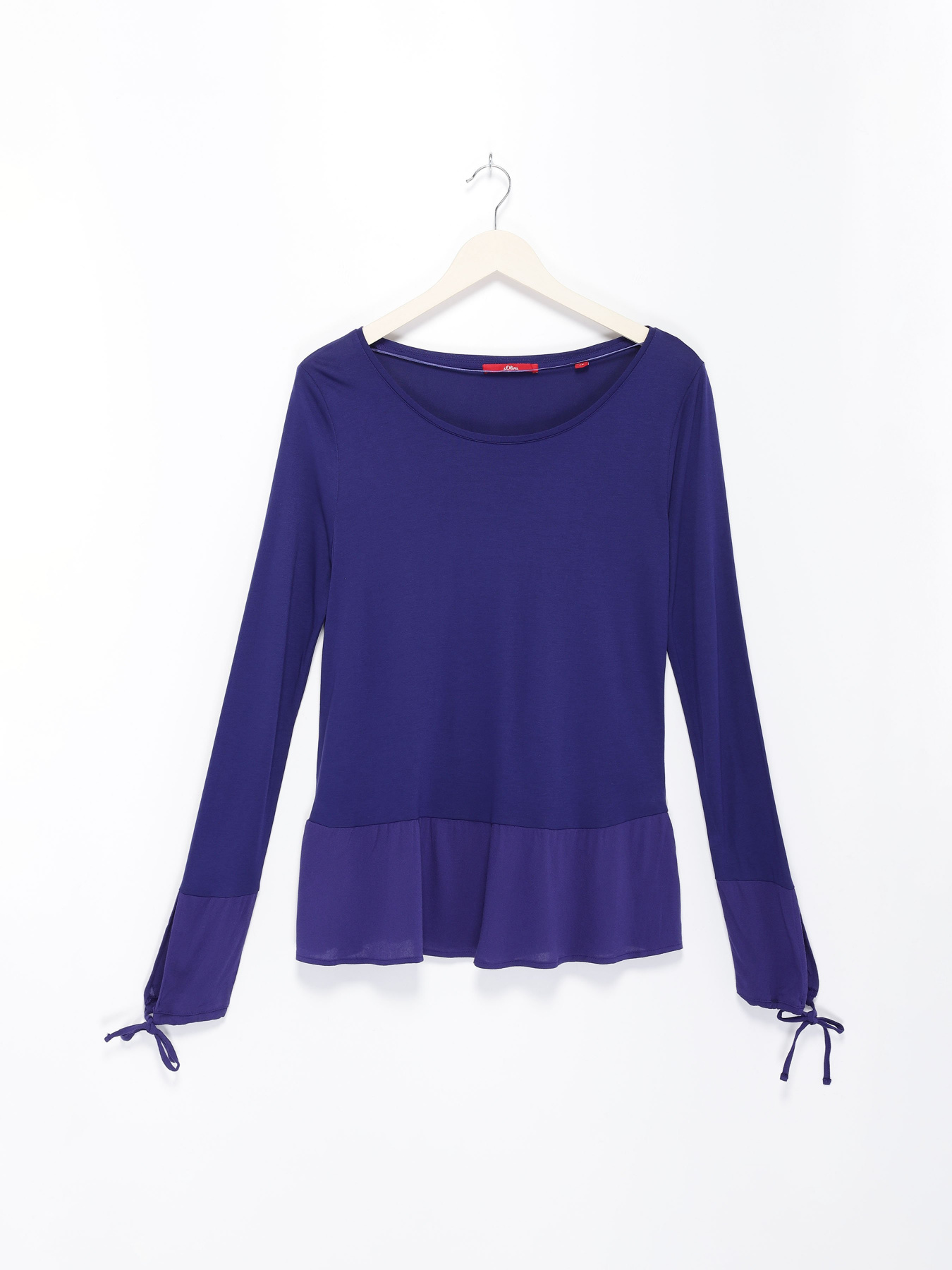 Лонгслив S.Oliver модель 21711316294_фіолетовий Лонгслив S.Oliver модель 21711316294_фіолетовий Фото