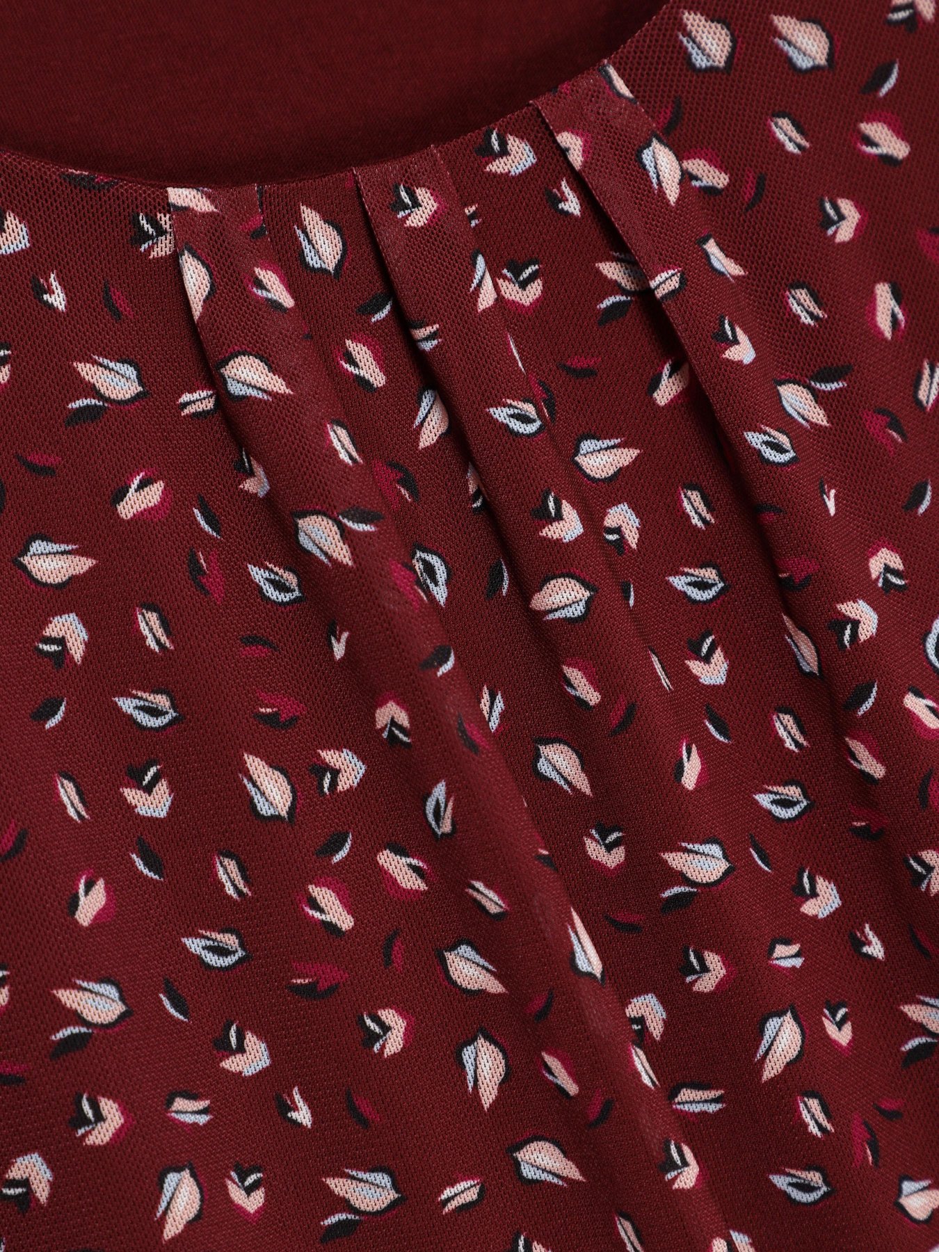 Лонгслив S.Oliver модель 21712304223_бордовий комб. Фото