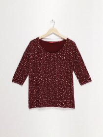 Лонгслів S.Oliver модель 21712304223_бордовий комб. Лонгслів S.Oliver модель 21712304223_бордовий комб. Фото