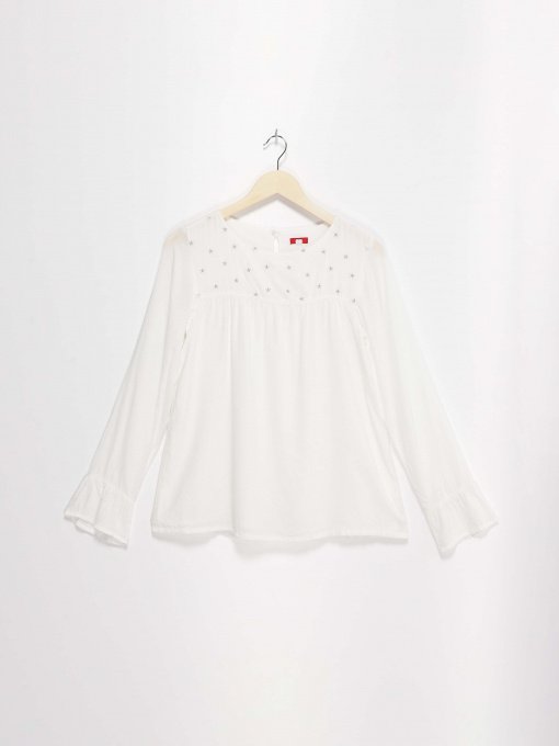 Блуза S.Oliver модель 26032019155_білий з срібним Фото