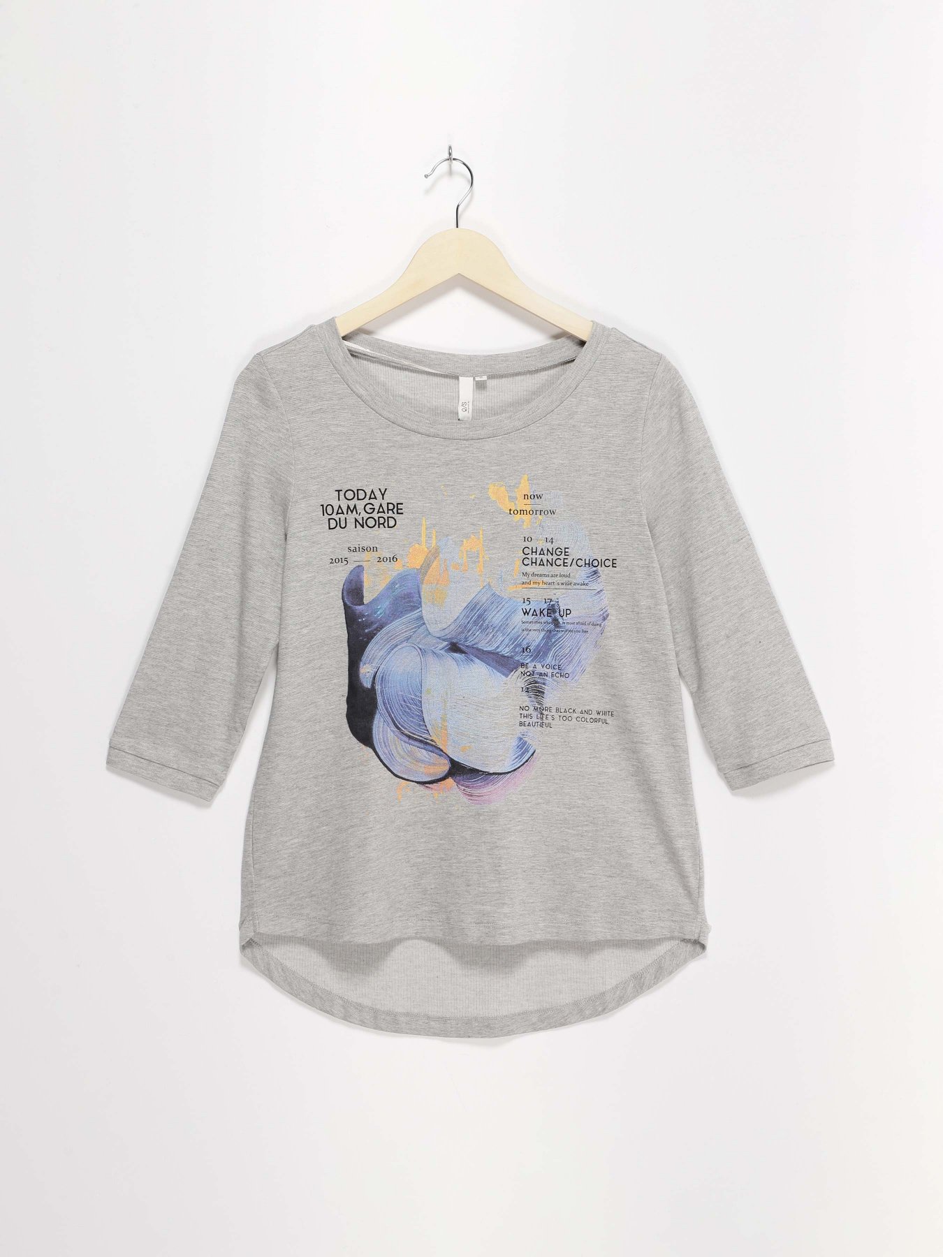 Лонгслив S.Oliver модель 41610395404_сірий Фото