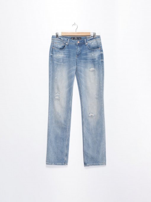 Прямые джинсы S.Oliver модель 46603718718_синій комб. Фото