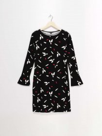 Платье мини S.Oliver модель 81712824221_чорний комб. Фото