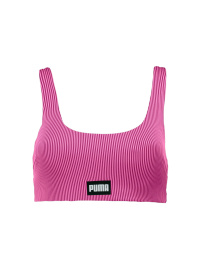 Рожевий - Верхня частина купальника PUMA Swim Women Ribbed Scoop