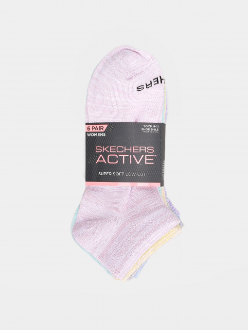 Набор носков Skechers 6 Pair Active Super Soft Low Cut модель S108498-683 Фото