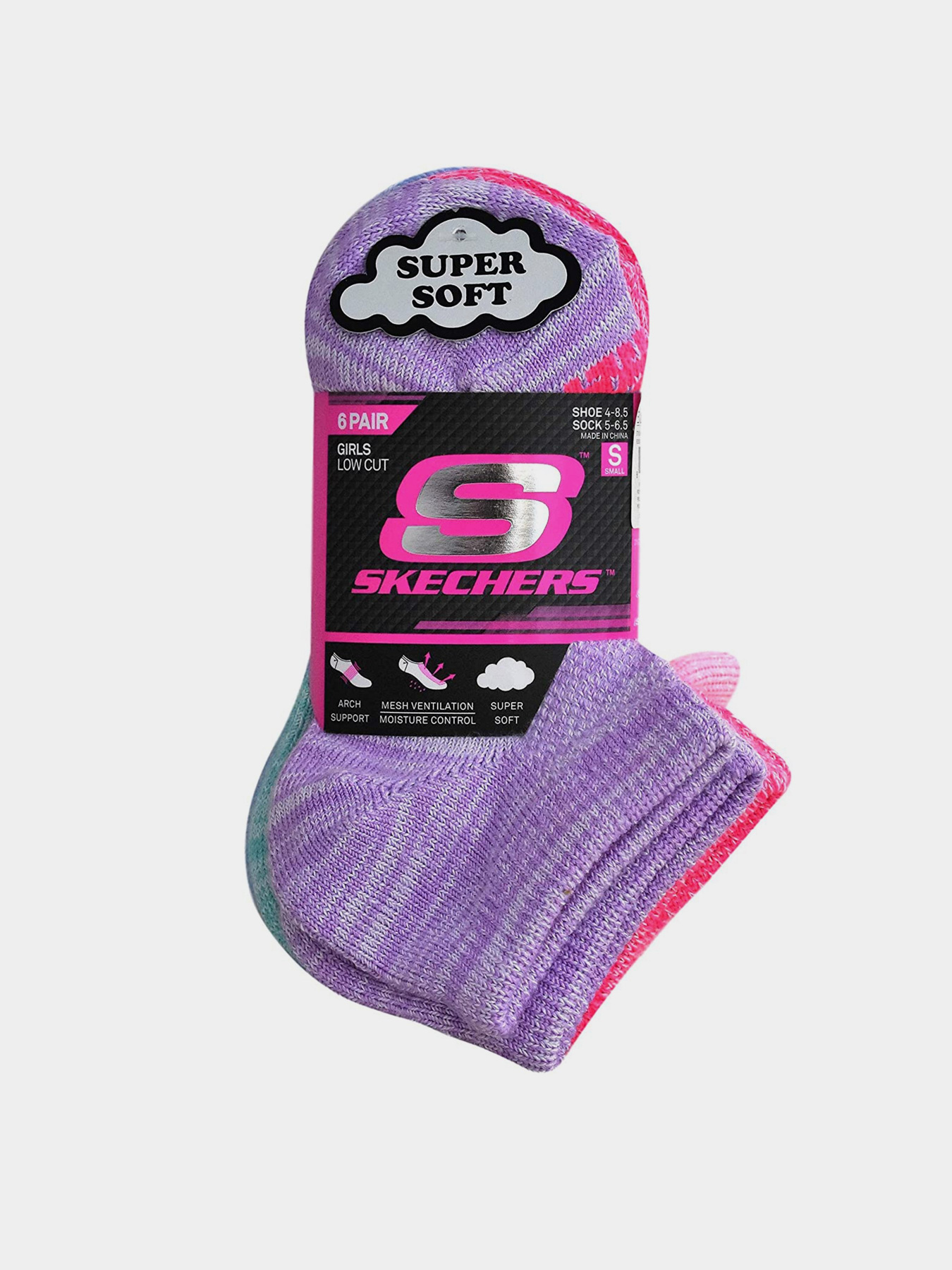 Набор носков Skechers 6 Pair Low Cut 25,5 - 27,5 модель S108744-060 Фото