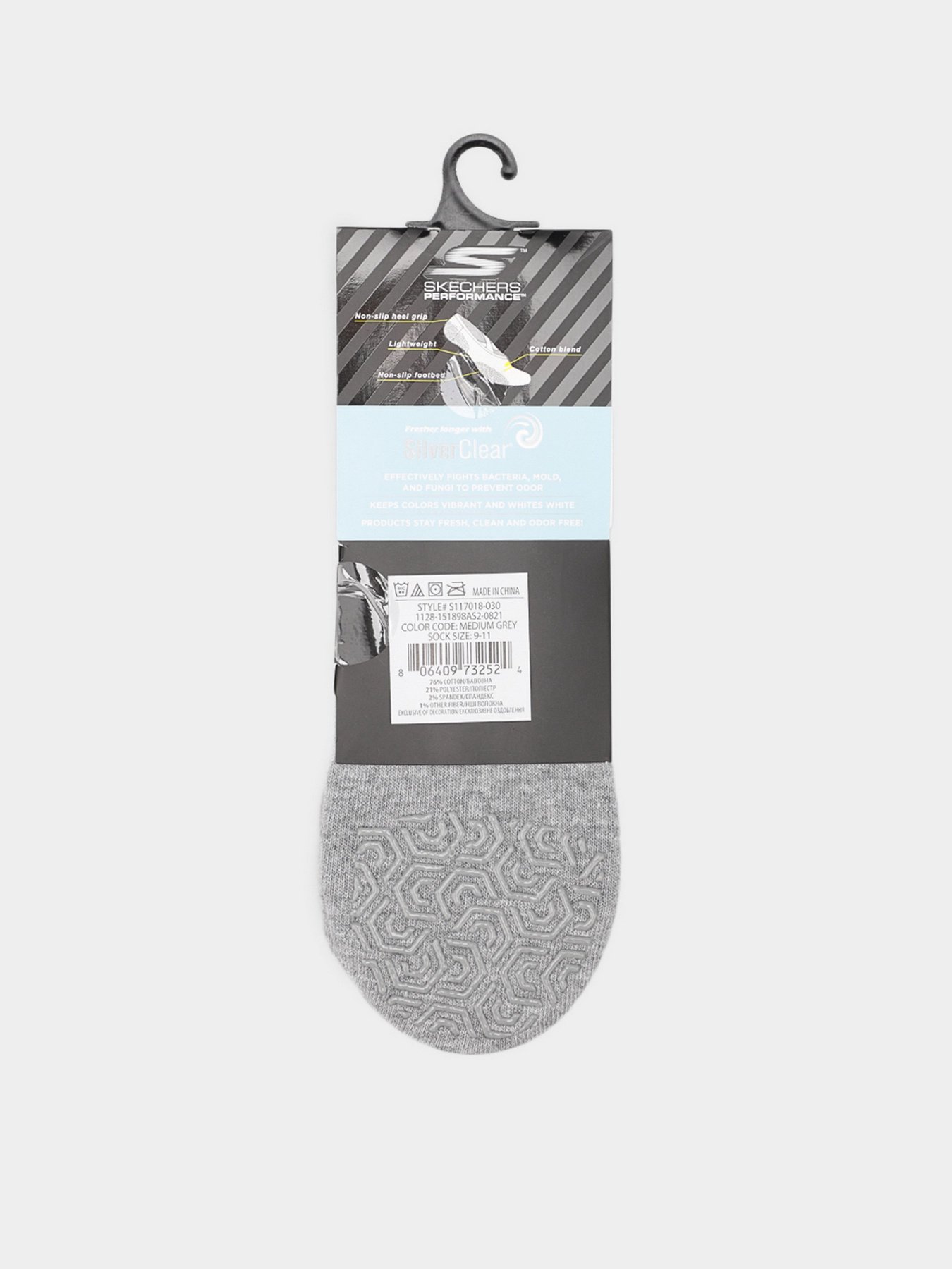Набір шкарпеток Skechers Low Cut Heel Tab Socks модель S117018-030 Набір шкарпеток Skechers Low Cut Heel Tab Socks модель S117018-030 Фото
