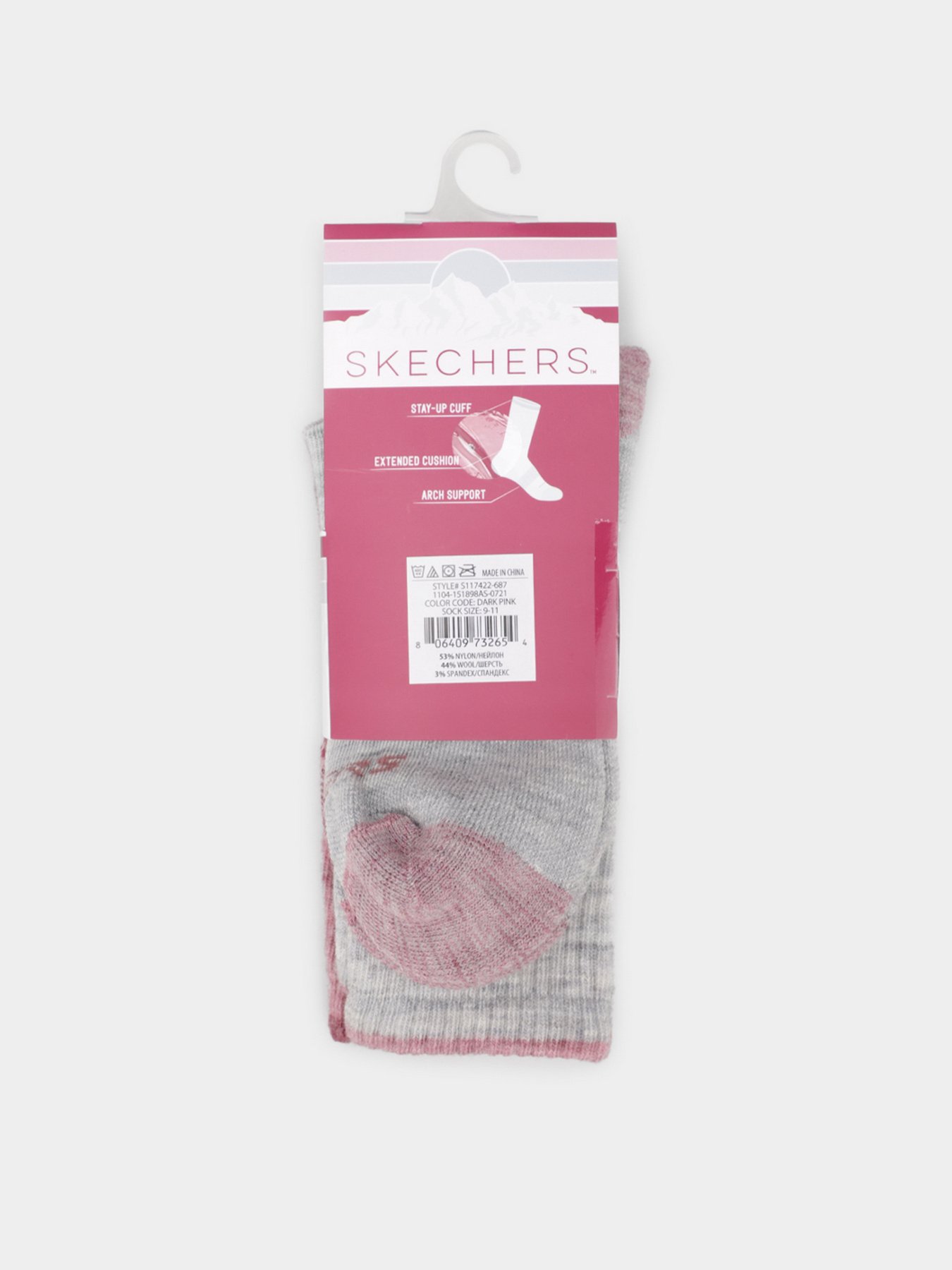Набір шкарпеток Skechers Merino Wool Crew Socks модель S117422-687 Фото