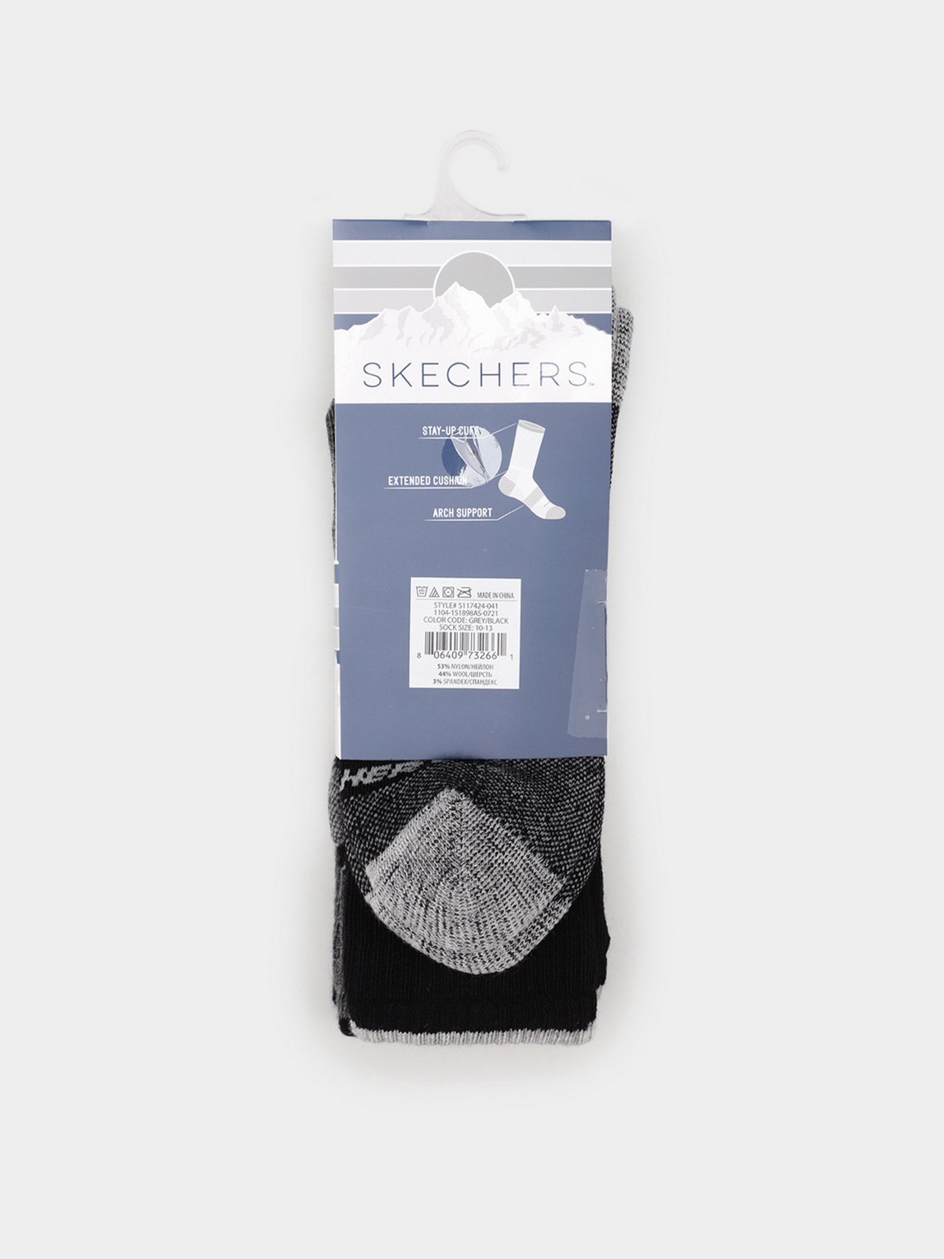 Набір шкарпеток Skechers Merino Wool Crew Socks модель S117424-041 Набір шкарпеток Skechers Merino Wool Crew Socks модель S117424-041 Фото